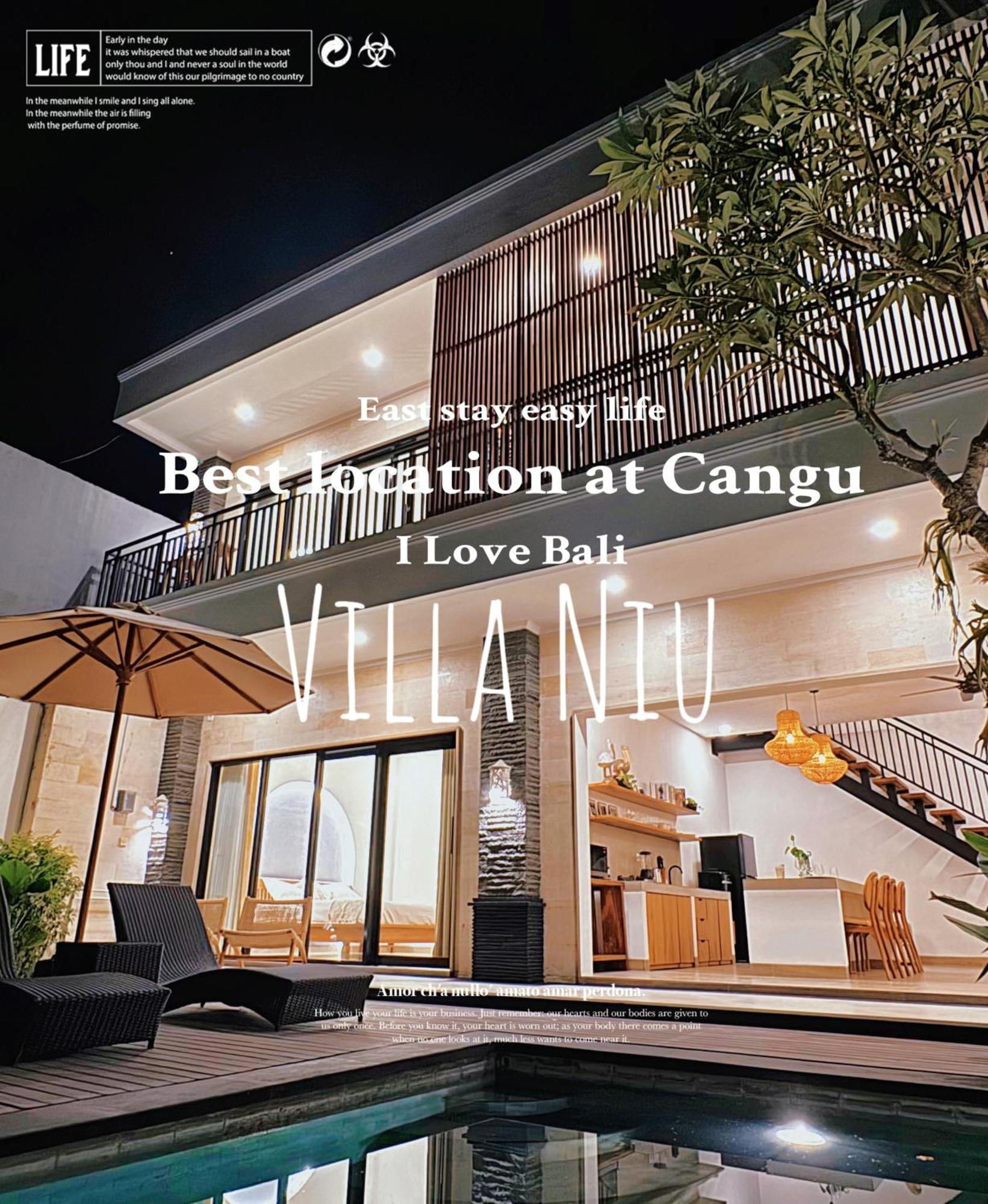 Villa Niu Center Canggu - Fattylion 外观 照片